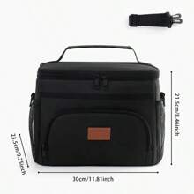 Large Capacity Leak Proof Lunch Backpack  Large Picnic Cool And Warm Insulated Bag Outdoor Storage Shoulder Bag