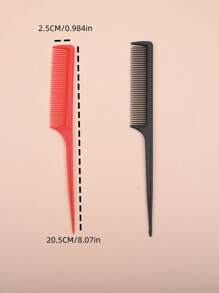 5pcs/Set Kids Hair Combs, Hair Parting Line Styling, Hairstyle Comb, Dressing & Brushing, Hair Braid - Multicolor - View 3