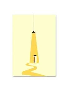 Nordic Figure Wall Art Canvas Painting Humorous Posture Poster And Prints Modern Wall Colorful Picture For Living Room Decor