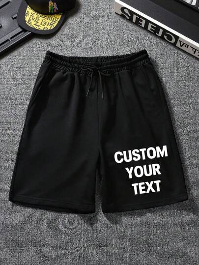 Anpassad text Herr Sommarshorts, Ange din text/Välsignelse/Logotyp/Roligt citat, Personliga Herr Sommarshorts Byxor, Julklapp, Jubileumspresent, Alla hjärtans dag/Födelsedag/Fest Jubileum/Musikfestival Anpassad Snygg, Mode, Hipster, Kontrakterad, Enkel Kostym, Anspråkslöst Mode, Minimalistisk Chic, Casual Anpassad, Unik, Personlig Idealiska Gåvor Till Honom Familj, Pojkvän, Vänner, Barn