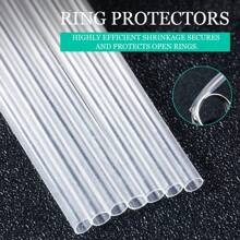 热缩管，环形保护垫可调节，透明保护套可调节环，防止刮伤衣服和头发
