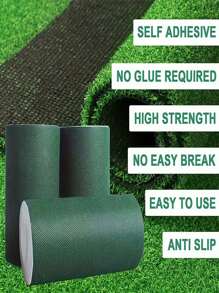 1 Roll Of Lawn Tape, Lawn Tape, Non-Woven Seam Tape, Self-Adhesive Seam Sports Field Lawn Tape, Artificial Turf, Seam Tape, Splicing Single-Sided Tape, Kindergarten Gymnasium Football Field Simulation Grass High-Viscosity Tape, Suitable For Schools, Kindergartens, Etc. - Green - View 8