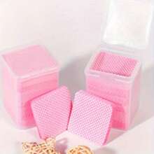 2000/1000/200pcs Nail Wipes - Professional Lint-Free Nail Polish Remover Pads, UV Gel Cleansing Tissues, Unscented Manicure Prep And Finish Nail Art Cleaning Tool(Pink)