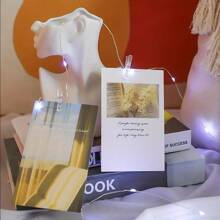 USB Powered Photo Clip String Lights, AA Battery Powered Clothespin Fairy Lights, 33FT/100 LED Fairy Lights With Photo Clips, 10M With 50 Clips/5M With 30 Clips/3 Meters With 20 Clips, Transparent Clips, Suitable For Dorm Room, Bedroom, Christmas, Party, Wedding Decor (Warm White) Gifts Birthday Graduation