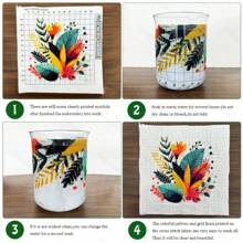 JOZYSH 1 pieza, Juego de bordado de punto de cruz para decoración de pared de sala de estar, dormitorio, hogar. Kit de manualidades de punto de cruz que incluye dibujos impresos, tela bordada impresa, hilo, aguja e instrucciones. Hermoso jardín, 30x40cm/11.8x15.7in