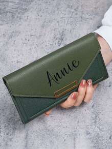 定制女士真皮钱包 卡包 手拿包 零钱包 - 情人节 母亲节 返校 毕业 婚礼 新娘 周年纪念 女士钱包 迷你钱包 钱包 长款钱包 - 彩色 - 查看 14