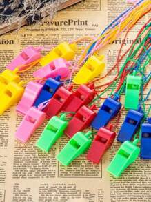 20pcs/Set Colorful Sports Whistles For Party, Football, Basketball Games, Birthday, Wedding Celebration Gifts - Suitable For Coaches, Referees, Sports, Outdoor Emergencies, Great For Loud Referee Whistle (Random Color)