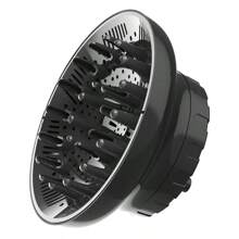 Difusor de cabelo, acessório difusor para secador de cabelo, difusor de cabelo para cabelos cacheados, difusor universal para secador de cabelo de 1,4-2,6" cabelos longos, grossos, cacheados e ondulados, acessório de cabelo para mulheres, preto