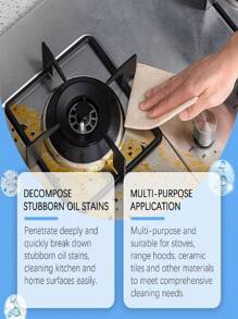 Multi-Purpose Degreasing Powder, Gentle Degreaser For Kitchen Stove Tops And Utensils - Multicolor - View 5