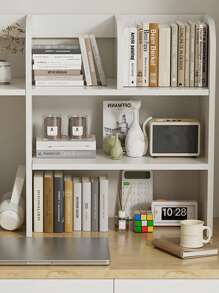 1pc Minimal Design Dresser With Drawer Desktop Storage Rack, Multi-Tier Shelf For Bedroom Office Living Room Desk Organizer, Easy Assembly - Multicolor - View 5