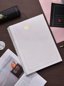 10 张/包 A4 玫瑰金箔书写纸，浪漫情书文具，适用于日常办公、生日、礼物、邀请卡、感恩节和情人节装饰、圣诞节 - 彩色 - 查看 21