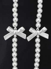 2 regulowane ramiączka do biustonosza zdobione perłami, odpinany łańcuszek na klatkę piersiową, pasek na ramię do bielizny, odkryte plecy na imprezę Rave