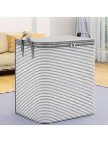 1/2pcs Large Capacity Foldable Fabric Storage Bag, Clothes Storage Bag Quilt Storage Bag ,Blanket Clothes Organizer And Storage Wardrobe Containers Under Bed Storage Bins Foldable Storage Cubes,Household Seasonal Clothes/Belongings Organizer, Suitable For Bedroom, Dorm Room,Easy To Use, Space-Saving Travel Home Clothes Storage Organizer Closet Organization And Storage - Multicolor - View 2