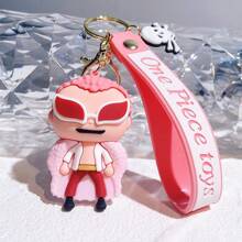 One Piece Straw Hat Kid Keychain Cartoon Cute Backpack Pendant Keybag Hanger Car Keychain Gift For Friends And Lovers - Multicolor - View 11