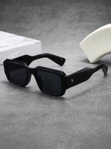 1pc Men's Square Thick Frame Fashion Fashion Glasses (Suitable For Driving, Travel, Casual, Vacation, Outdoor, Sports, And Daily Use)