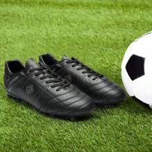 Men's Outdoor Athletes Cleats Football Boots Soccer Shoes Sneakers And Teen Training - Black - View 7