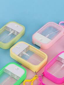 1 Set/4 Stück Kartenspray Parfümzerstäuber (50 ml) mit Schlüsselanhänger Silikonhülle und Trichter, tragbares Karten Ultra-Dünn Design nachfüllbare leere Flaschen für Reisen, kann mit Gesichtstonikum, Lufterfrischer, Alkohol, Händedesinfektionsmittel befüllt werden, Schulsachen