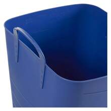 25 Liter 6.6 Gallon Durable Plastic Storage Tote, Blue 18 Pack - Multicolor - View 4