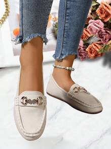 Women's Flat Casual Soft Sole Loafers, Fashion Comfortable Slip-On Nurse Work Shoes, Lightweight And Versatile Mom Shoes