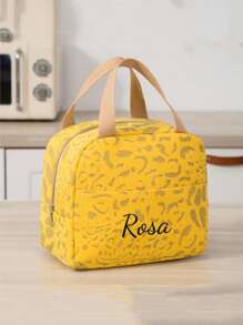 1pc Embroidery Customization Corduroy Lunch Bag, Solid Color Simple Insulated Lunch Bag, School Lunch Box, Food Bag, Casual Picnic Bag, Camping Bag, Cooler Bag, Suitable For Office, School, Leakproof, Portable Large Capacity, Suitable For Travel Picnic, Contracted,Funny,Kawaii,Y2K,Minimalist,Commuting,Business Casual,Basics,Custom,Personalized,Unique,Customized,For Anniversaries,For Birthdays,For Holiday/ Vacation,For Outdoors/Outings/Travel/Hiking/Stadium/Sports/Climbing,For Business/Commute/Work/Office,Travel,School Supplies,Back To School,School Gift,For Office,For School,For Classroom,For Teacher Gifts,For University,For Colleague,For Dorm Rooms,For Teacher,For Boys And Girls,For Teenagers,Junior High School Students,Middle School Students,High School Senior High School Students,College Students,University Students,Freshman,Sophomore,Underclassmen