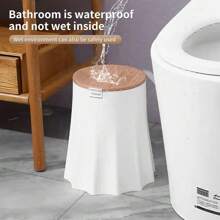 WanWanKa Mini White Plastic Trash Can, 2.6 Gallon Capacity, Slim Design, Anti-Odor, Easy To Clean, Suitable For Any Place - 3 加侖 - 查看 8