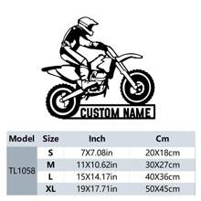 1 件可定制文字内容 DIY 手工艺品 摩托车越野赛装饰 锻铁装饰品，摩托车俱乐部，送给他，生日礼物，周年纪念礼物，家居装饰，可放置于卧室、客厅、办公室。春季摩托车越野赛奖品，多功能，装饰性强，可重复使用，精致，时尚，高品质，色彩丰富，现代，可定制，个性化，独特，适用于情人节、母亲节、生日、父亲节、毕业典礼、婚礼、乔迁之喜、家庭和谐、永恒的爱 - 黑色 - 查看 11