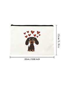 You Are Braver Awesome Motivational Quotes Makeup Bag Large Capacity Makeup Bag Gift For Sisters, Women, Teachers, Friendship Gift For Female Friends And Sisters, Multifunctional Makeup Storage Makeup Bag, Birthday Christmas Gift For Her Travel Essentials Travel Accessories Travel Must Haves Graduation - Beige - View 5