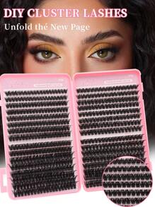 608pcs Eyelash Cluster, D-Curl, 608pcs Individual Lashes 80D+100D Curl 8-16mm, DIY Lash Bundle Natural Look & Super Thick & Intelligent & Super Soft & Super Lightweight Reusable Individual Segment False Eyelashes Extension Kit, Suitable For Beginners Use At Home Or Travel, Daily Life & Wedding & Date & Party & Music Festival & Halloween Lash Clusters, Eyelash Clusters, Individual Eyelashes, Lashes, Fake Lashes - D - View 7