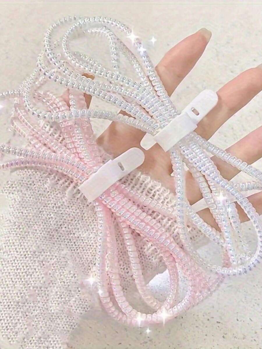 2pcs Phone Cord Protector + Ties, Durable Cable Organizer Cable Protector, Charger Protector - Multicolor - View 1