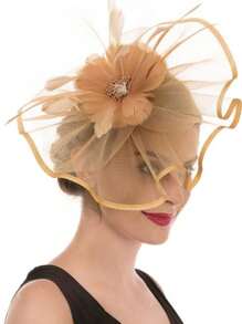 1 件女士迷人帽子 精美茶会帽子 2024 优雅 1950 年代肯塔基德比帽子 羽毛发夹 新娘婚礼派对 鸟笼面纱头饰 花朵 1920 年代赛马头饰 复古布里奇顿软呢帽 贝雷帽 50 年代服装帽子 黑色葬礼面纱 1940 年代礼服 维多利亚帽 药盒帽 女士配饰 女孩生日 母亲节 万圣节 圣诞节礼物 - 彩色 - 查看 10