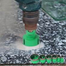 BriSunshine 6PCS Foret Diamanté Kits avec 2 Disques Diamant, 20/25/40/45/50/68mm Trépans avec Filetage M14 pour Perçage à sec pour Verre, Carrelage, Céramique, Marbre, Porcelaine de Coupe