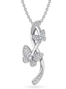 S925 Sterling Silver 18K Gold Plated Cubic Zirconia Orchid Flower Pendant Necklace, Suitable For Women's Daily Wear, Summer Jewelry, Girlfriend, Wife, Mother's Birthday, Anniversary Gift