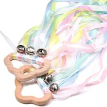 彩色緞帶戒指孩子們的舞蹈道具玩具