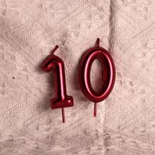 A Large Red 6cm Digital Birthday Candle, Number Birthday Candles,A Souvenir For Holiday Celebrations, Cake Baking Decorations, Coming Of Age Celebrations, Birthday Anniversaries, And Other Festive Events