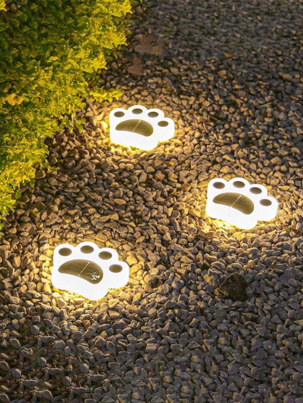 4pcs Upgraded Polycrystalline Solar Cat Scratch Lamps, Weatherproof (Rain, Snow, Wind, Sun), Dual Mode Lighting (White/Warm), Portable Quick Installation, Rechargeable In Rainy Weather, Suitable For Park, Yard, Lawn, Solar Ground Spike Lights, Road Decor Lights, Outdoor Waterproof Lights, Dusk To Dawn Auto Lights, Deck Lamps