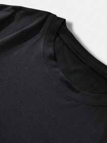 Men's Casual Letter & Figure Printed Short Sleeve T-Shirt, Spring/Summer