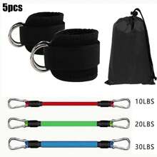 Fitness Ankle Straps-Ankle Strap For Cable Machine-Adjustable D-Ring,One Size Fit With Premium Padding, Glute Kickback Ankle Strap, Ankle Cable Straps For Workout, Booty Workout, Leg Extension, Hip Abductors & Lower Body Exercises.