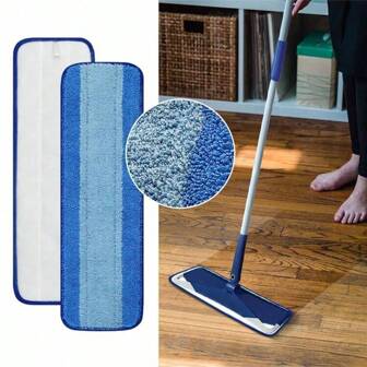 1/3/5/Pcs Upgraded Microfiber Replacement Mop Pads, Fit For Bona Flat Mop, Highly Absorbent, Dry & Wet Cleaning, Kitchen Cleaning Supplies, Reusable And Washable,