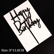 10 Pieces Happy Birthday Cake Toppers, Acrylic Cake Topper Happy Birthday Topper Cake Decoration For Birthday Theme Party Back To School - Multicolor - View 8