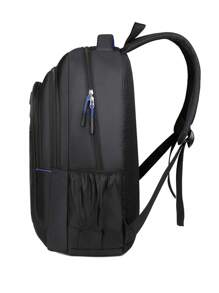 Large Capacity Durable Travel Backpack, Men's Laptop Bag, High Capacity, School/Commute Backpack With Laptop Compartment, Adjustable Shoulder Straps, Zipper Closure, Ideal For Travel, School And Commute, Multi-Functional Handbag