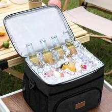 Large Capacity Leak Proof Lunch Backpack  Large Picnic Cool And Warm Insulated Bag Outdoor Storage Shoulder Bag