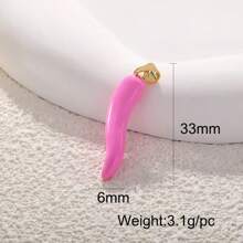 1 pezzo Ciondolo di peperoncino di lusso minimalista alla moda in rame, accessorio versatile fai da te per bracciale, collana, orecchini, portachiavi