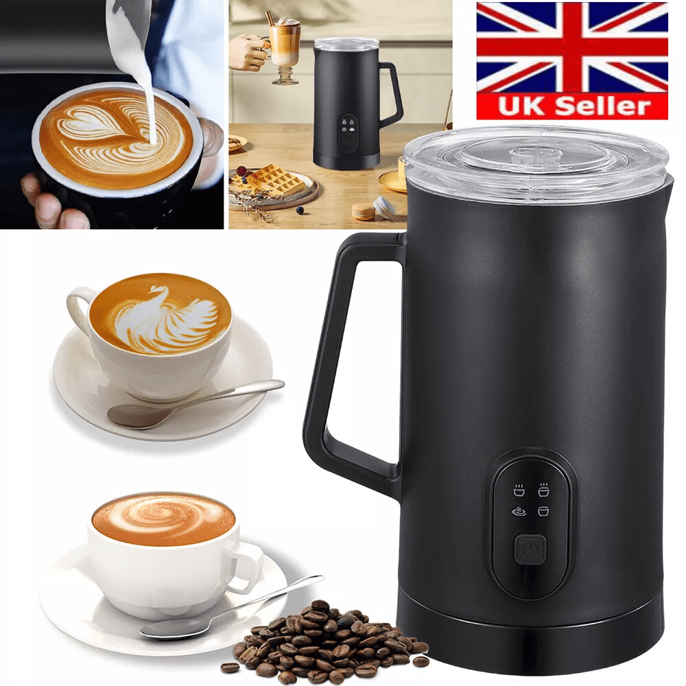400W 4 In 1 Hot Chocolate Maker Chocoluxe Electric Milk Steamer Frother Black UK