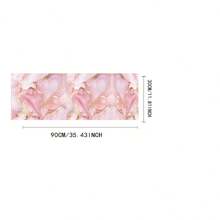1pc/5pcs/7pcs, Home Decor, Elegant Pink Marble Print Table Runners - Polyester, Rectangular, Suitable For Home & Kitchen Decor, Perfect For Party & Holiday, Marble Print, Table Runners