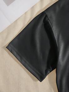 Camiseta de mujer de manga corta y cuello redondo con estampado divertido "Podría ser talla grande mala", camiseta con lema humorístico para el verano