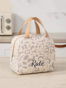 1pc Embroidery Customization Corduroy Lunch Bag, Solid Color Simple Insulated Lunch Bag, School Lunch Box, Food Bag, Casual Picnic Bag, Camping Bag, Cooler Bag, Suitable For Office, School, Leakproof, Portable Large Capacity, Suitable For Travel Picnic, Contracted,Funny,Kawaii,Y2K,Minimalist,Commuting,Business Casual,Basics,Custom,Personalized,Unique,Customized,For Anniversaries,For Birthdays,For Holiday/ Vacation,For Outdoors/Outings/Travel/Hiking/Stadium/Sports/Climbing,For Business/Commute/Work/Office,Travel,School Supplies,Back To School,School Gift,For Office,For School,For Classroom,For Teacher Gifts,For University,For Colleague,For Dorm Rooms,For Teacher,For Boys And Girls,For Teenagers,Junior High School Students,Middle School Students,High School Senior High School Students,College Students,University Students,Freshman,Sophomore,Underclassmen