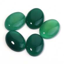 10pcs/Pack Natural Agate Oval Cabochons, DIY Vintage Handmade Jewelry Accessories - Multicolor - View 15