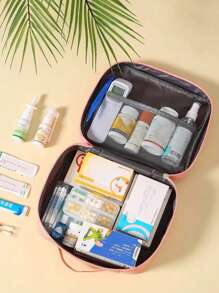1pc Medical Organizer, Multi-Functional First Aid Bag, Medicine Pouch, First Aid Box, Medical Supplies, Multi-Layer Medicine Organizer Box, Pill Storage Box, Camping & Hiking Essential, Travel Accessory, Storage Box Medicine Box Home First Aid Kit Handbag Outdoor Large Storage Bag Medical Bag Portable Travel Medical Pack Travel First Aid Bag Medicine Storage Bag Home Medical Bag Epidemic Prevention Bag Health Bag