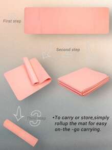 1pc Foldable 5mm Yoga Mat/Pilates Pad - Multicolor - View 7