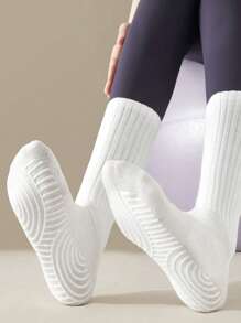 3/5 Pairs Pilates Non-Slip Yoga Socks, Sports Non-Skid Socks - Multicolor - View 9